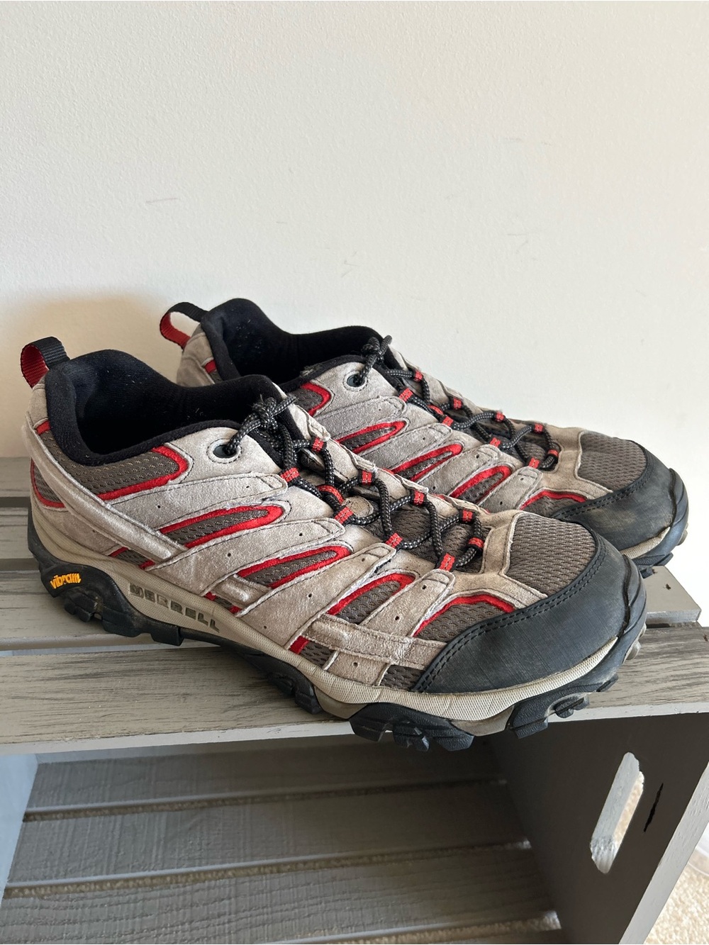 Merrell Moab2 Ventilator Charcoal Grey Hiking Shoes Size 12 Wide